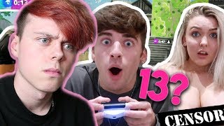 YouTuber uses 13 year old sister for fortnite clickbait