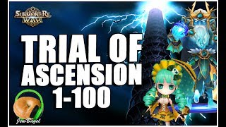 SUMMONERS WAR: Trial of Ascension 1-100 - China Server - Twitch Livestream