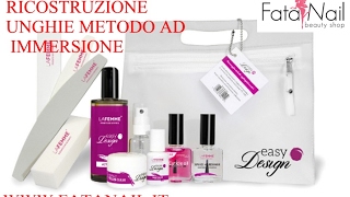 RICOSTRUZIONE UNGHIE metodo immersione Rinforzare Unghie Acrylic Nail Dipping System FATANAIL