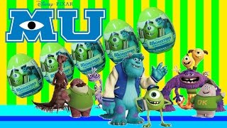5 Monsters University Surprise Eggs Box of Toys Unboxing