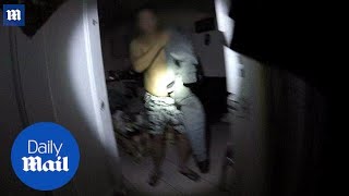 Dramatic moment police arrest Buddhist temple murder suspect - Daily Mail