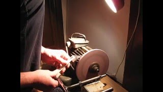 Заточка сферических ножей к ледобуру MORA в домашних условиях.