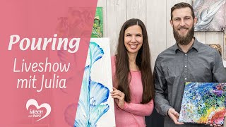 Trendthema Pouring - Facebook live vom 16.12.2019 - Basteln mit Julia - Ideen mit Herz