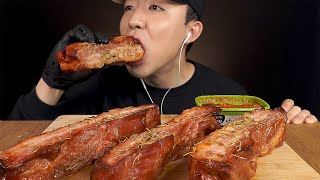 ASMR ROASTED PORK BELLY 통삼겹살 먹방 MUKBANG EATING SOUNDS | Jeongwoon