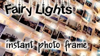 HANDMADE polaroid photo wall string light frame