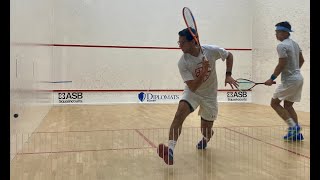 1-#1s Karim Ibrahim [EGY](St. Lawrence) d Sanjay Jeeva [BEL](F&M) 0-11, 11-4, 11-2, 10-12, 11-5