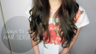 Ways to use a hair serum