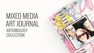 Mixed Media Art Journal Process | Spellbinders Jane Davenport Artomology