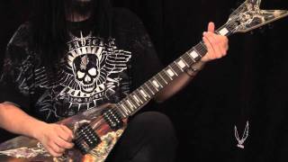 Eric Peterson of Testament "Hunter V" Signature Dean Guitar