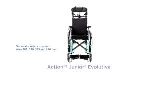 Regolazioni telaio della carrozzina pediatrica Invacare Action 3 junior