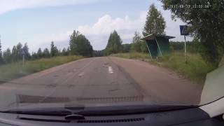 Состояние автодороги Полново - Демянск 13.08.2017г., часть 2