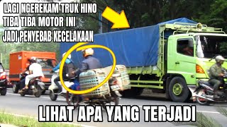 Lagi Ngerekam Truk Malah Ada Mobil Yang Nabrak,Yang Selip, Sama Yang Gak Kuat Nanjak