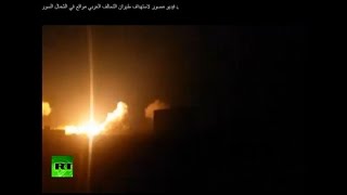 Предположительное видео бомбардировки боевиков «Исламского государства» ВВС США