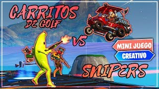 NUEVO *SNIPER VS CARRITO DE GOLF* - FORTNITE (MINIJUEGO TEMPORADA 8)