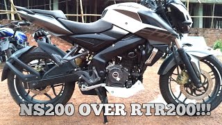 REASONS TO CHOOSE PULSAR NS200 OVER RTR200!