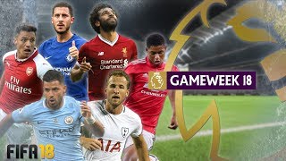 Man City vs Tottenham | FIFA 18 Premier League - Gameweek 18 Highlights