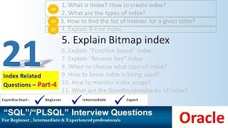 oracle interview question oracle BITMAP index