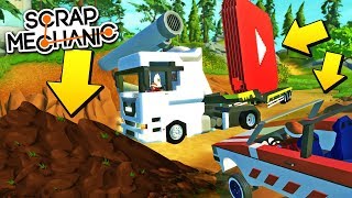 ГРУЗОВИК ПРОЕЗЖАЕТ ЧЕРЕЗ БОЛОТО! МУЛЬТИК в Scrap Mechanic