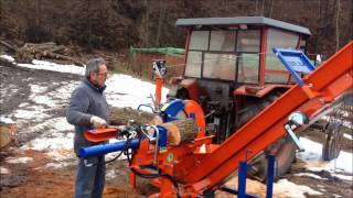SEGA CIRCOLARE taglia sega tronchi BALFOR SC700 CON NASTRO E SPACCALEGNA