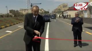Президент Ильхам Алиев принял участие в открытии дороги Локбатан-Гобу