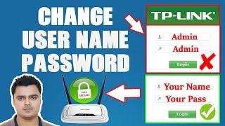 How To Change TPLink Router Admin User Name And Password | Set TPLink Wifi Username And Password