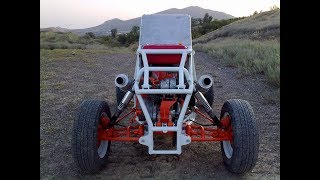 Багги своими руками,видео обзор,двигатель ИЖ Планета Construção de kart cross 350 cc homemade buggy