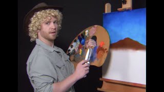 Let's PAINT with AUSSIE BOB ROSS! - Parody Painting
