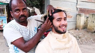 GETTING ROADSIDE HAIRCUT FOR THE FIRST TIME