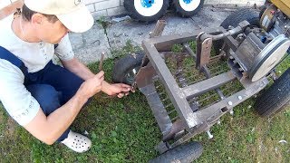 Доработка картофелекопалки (испытание).  Результат испытания. Мойка мотоблока.