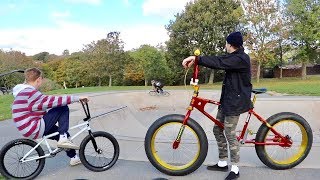 Riding A GIANT BMX