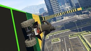 BLAZER WALLRIDE IS ONMOGELIJK DUS CHEATEN!? (GTA V Online Funny Races)