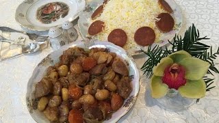 Turşu-qovurma plov  Azərbaycan mətbəxi.  Азербайджанская кухня - Туршу-говурма плов