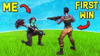 I let DEFAULTS get their FIRST SOLO WINS  -  Fortnite Battle Royale
