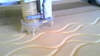 Cnc Router Kapı Su Damlası Deseni İşleme