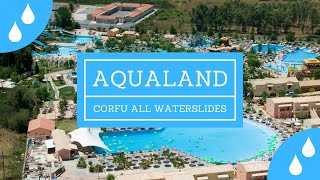 Aqualand Corfu (GR) All Waterslides ONRIDE POV [1080p] [FHD]