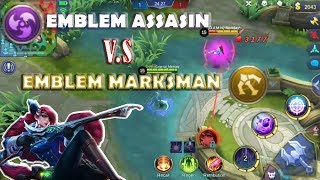 Emblem Assasin vs Emblem Marksman Mobile legends