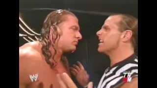 Triple H vs Rob Van Dam Shawn Michaels as Special Guest Referee (Full Match) Raw 2002
