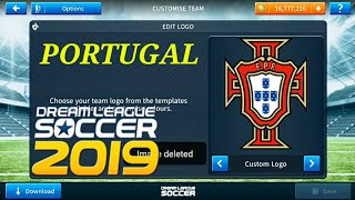 How To ⚫Logo Kits Portugal 2018 ⚫Dream League Soccer 2019