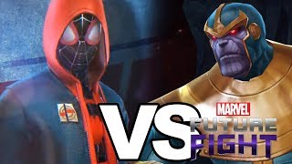 Into The SpiderVerse - Miles Morales VS Thanos Battle | Marvel: Future Fight