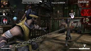 Mortal Kombat X Hanzo Hasashi Scorpion Insane Combo & X-Ray