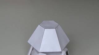 Truncated hexagonal pyramid, шестиугольная усечённая пирамида
