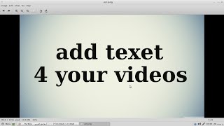 how to add your text in your videos