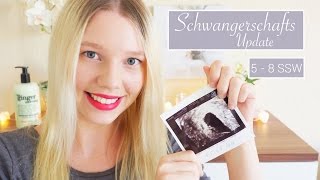 Schwanger | 5-8 SSW | Erster Ultraschall | Herzchen schlägt | Beschwerden