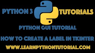 Python GUI Tutorial: How To Create A Label In Tkinter