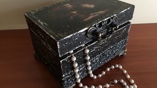 Шкатулка винтажная (3). Vintage box (3). Diy.
