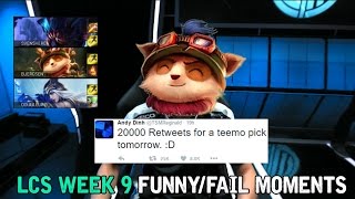 LCS WEEK 9 FUNNY/FAIL MOMENTS - 2016 Summer Split