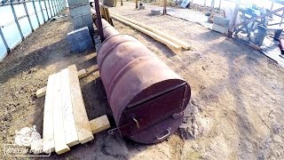 Печка для теплицы из 200 литровой бочки