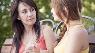 Smoking girl Mother and Daughter like a friend 2017