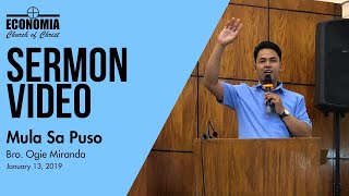 Sermon - January 13, 2019 "Mula Sa Puso" | Church of Christ at Economia