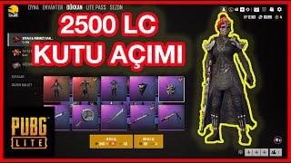 PUBG LİTE 2500 LC EFSANE KUTU AÇILIMI YOK BÖYLE ŞANS